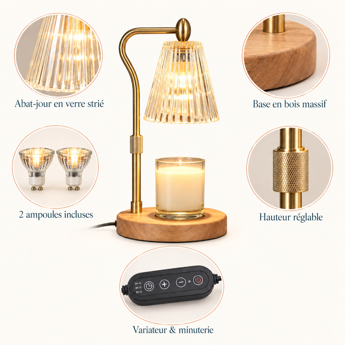 Lampe chauffe bougie